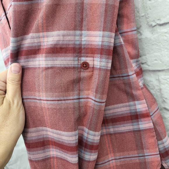 COLUMBIA Silver Ridge Long Sleeve Flannel Button Up Shirt Size Small - Picture 6 of 15